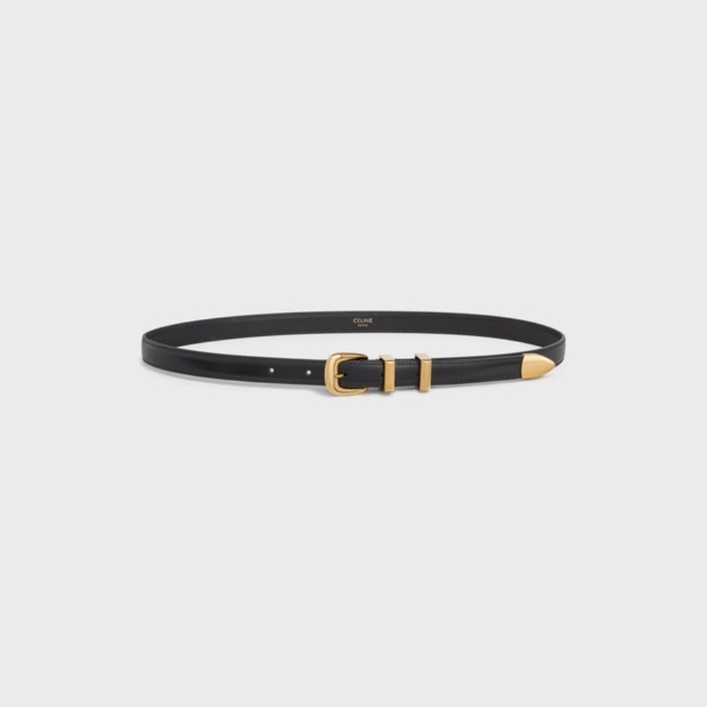 Celine SMALL WESTERN BELT IN TAURILLON LEATHER